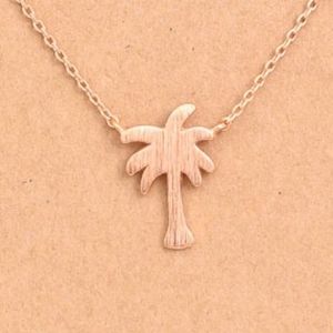 Rose Gold Palm Tree Necklace